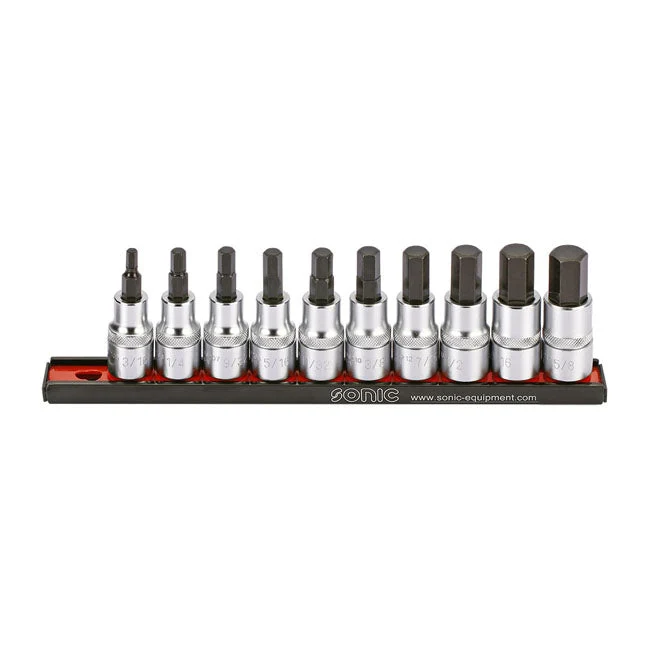 Sonic Hex Bit Socket Rail Set 1/2" US-koot