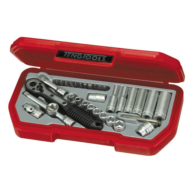 Teng Tools 1/4" hylsyavainsarja US-koot