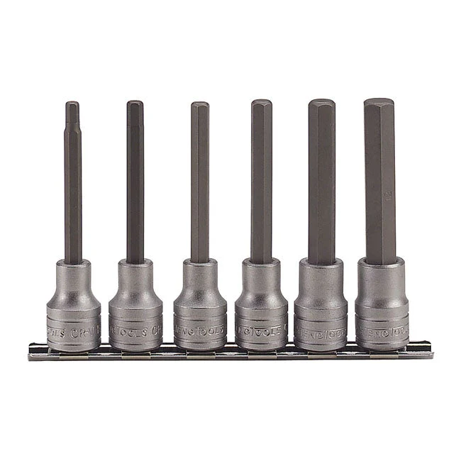 Teng Tools Pitkät kuusiokantaiset hylsyt