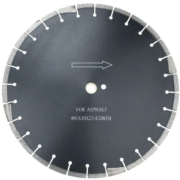 Timanttilaikka 400mm x 25,4/20mm "asfaltti"