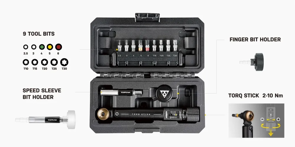 Torq TOPEAK STICK PRO -momenttiavain (2-10 Nm)