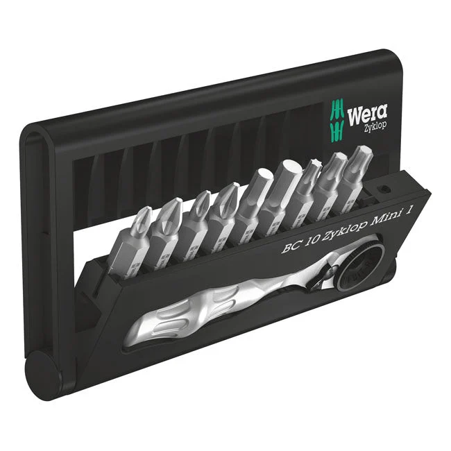 Wera Bit-check Zyklop Mini 1 1/4" Drive 10 kpl