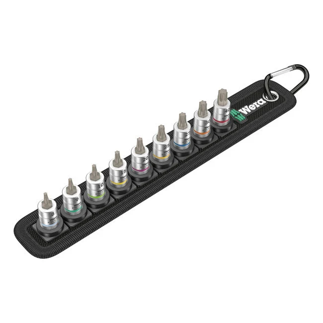 Wera pistorasiahihna, jossa on 1/4" Drive Torx-pistorasiapistokkeet