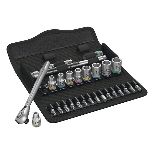 Wera Zyklop Ratchet Switch Kit 1/4" Drive 28-osainen metriset koot