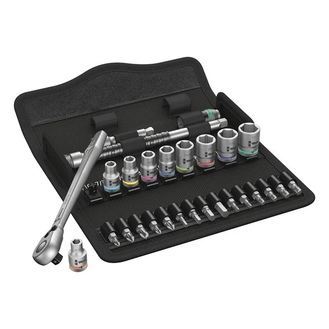 Wera Zyklop Ratchet Switch Kit 1/4" Drive 28-osainen Yhdysvaltain koot