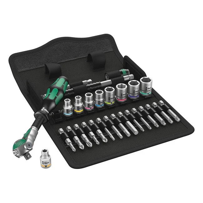 Wera Zyklop räikkäsarja 1/4" Drive 28-osainen Yhdysvaltain koot