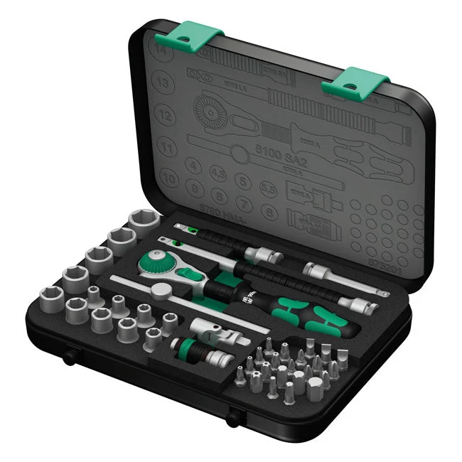 Wera Zyklop Speed Ratchet Kit 1/4" Drive 42-osainen Metriset koot
