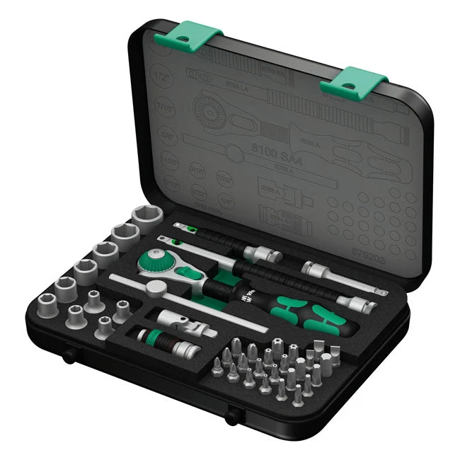 Wera Zyklop Speed Ratchet Kit 1/4" Drive 41-osainen US Koot