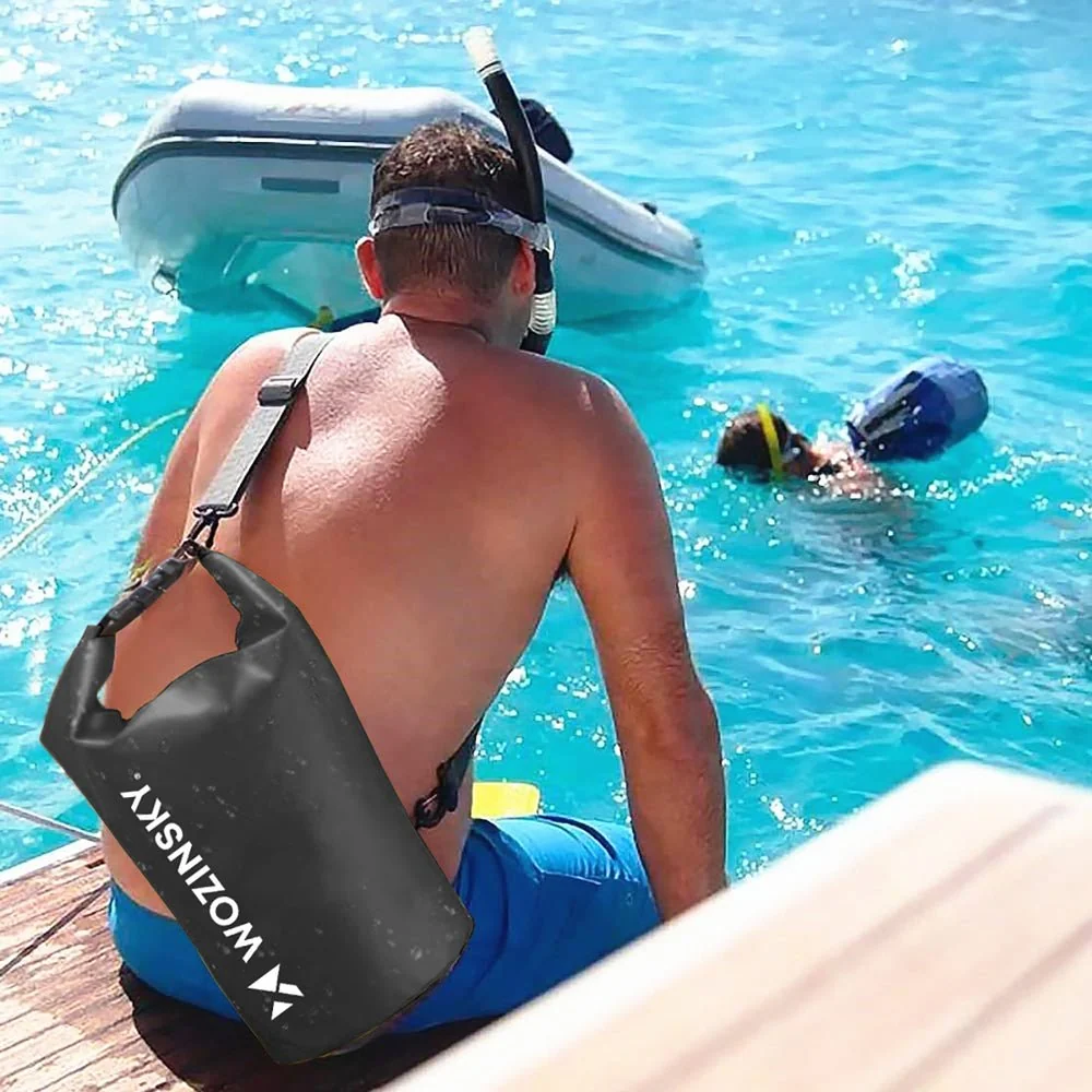 Wozinsky vedenpitävä laukku kajakkiin, SUP:iin ja ulkoiluun 20L