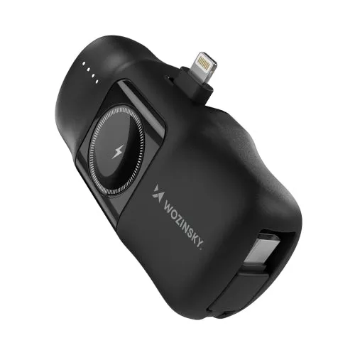 Wozinsky WF16-YLS 5000 mAh 15 W Lightning/USB-C/Apple Watch - Musta