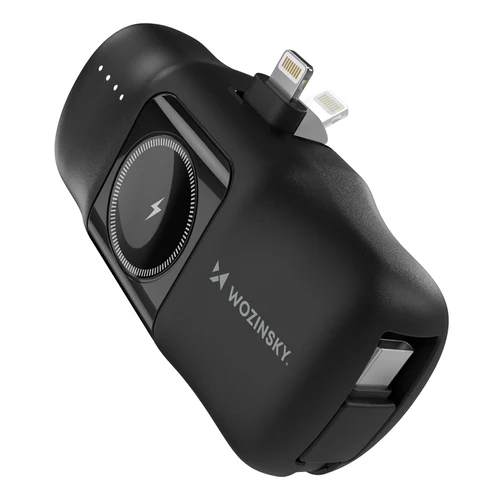 Wozinsky WF16-YLS 5000 mAh 15 W Lightning/USB-C/Apple Watch - Musta