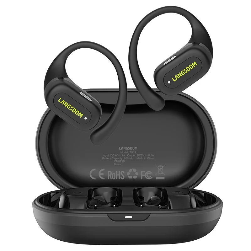 Langsdom TS19 Bluetooth-niskakuulokkeet melunvaimennuksella (musta)