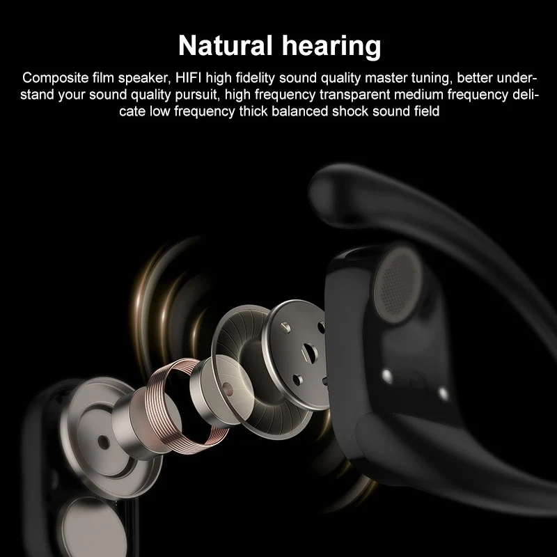 Langsdom TS19 Bluetooth-niskakuulokkeet melunvaimennuksella (musta)