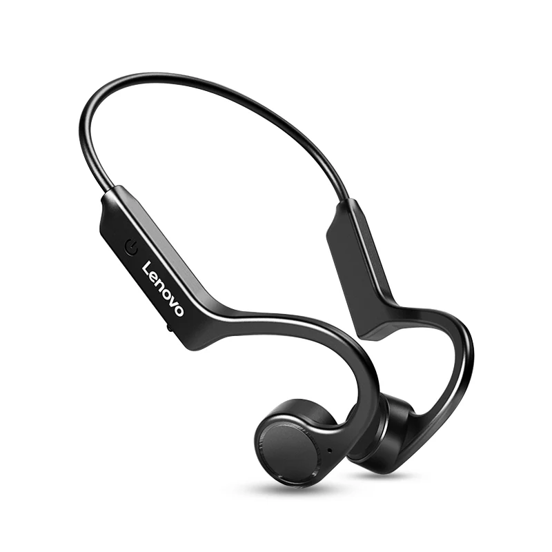 Lenovo X4 luukappaleen kautta toimivat Bluetooth 5.0 vedenpitävät kuulokkeet (musta)