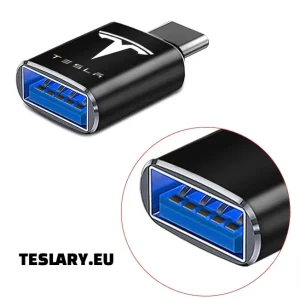 Tesla USB -tyypin C USB -sovitin mallin 3 Y S X -logolle