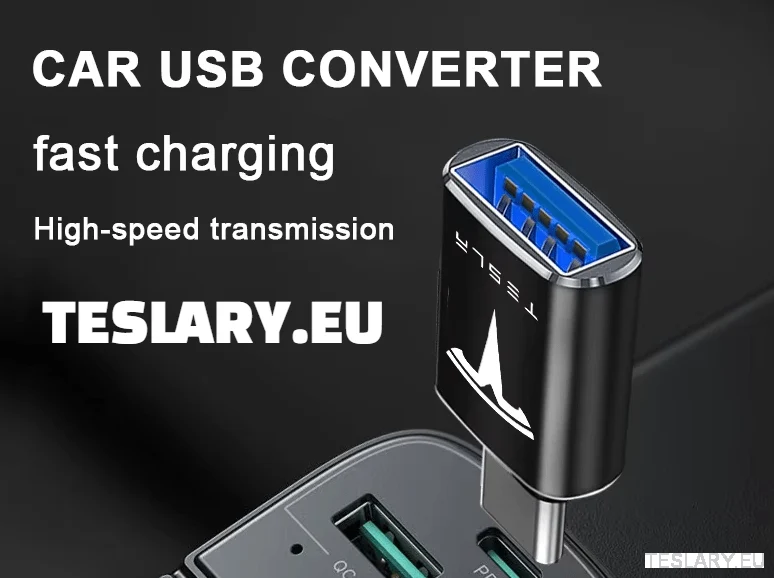 Tesla USB -tyypin C USB -sovitin mallin 3 Y S X -logolle