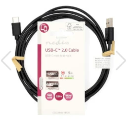 USB-C til USB- Kaapeli (2m)