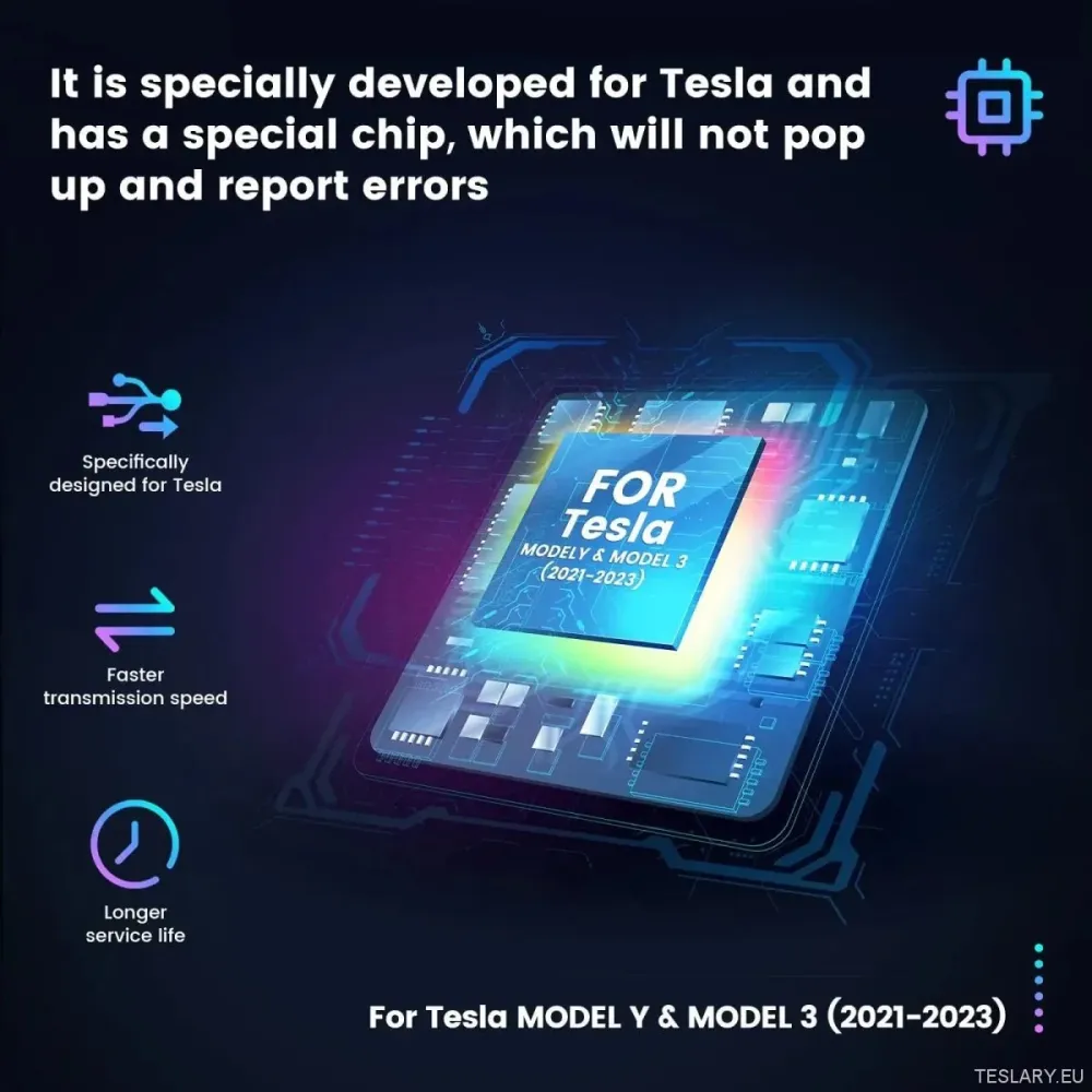 Tesla -malli 3/y hansikaslaatikko USB -napa, automaattinen telakointiarvikkeet (vain vasenkäyttö)