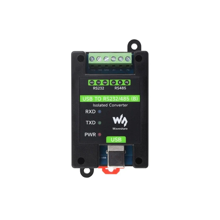 Waveshare USB–RS232/485 teollisuusluokan eristetty muunnin