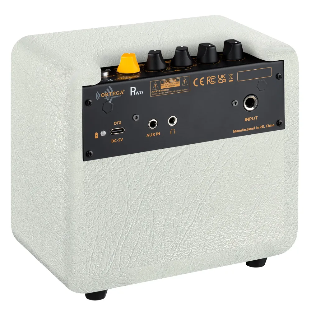 PTWO-LTD vahvistin akustiselle kitaralle 12 W, valkoinen