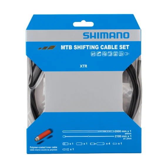 SHIMANO Polymeeri Mono Derailleur Cable and Hose Kit -vaijeri- ja letkusarja