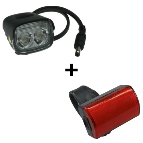 Halo GAMMA E-Bike 3000lm Etuvalo + Halo Omega 100lm USB-ladattava Takavalo