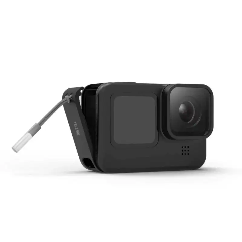 Telesin akkukotelo USB-läpiviennillä GoPro Hero13/12/11/10/9 -kameroille