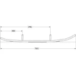 LYNX 59 YETI 600 ACE [2011-2013] – Sno-X Slasher Six Runner 6" kovametalli