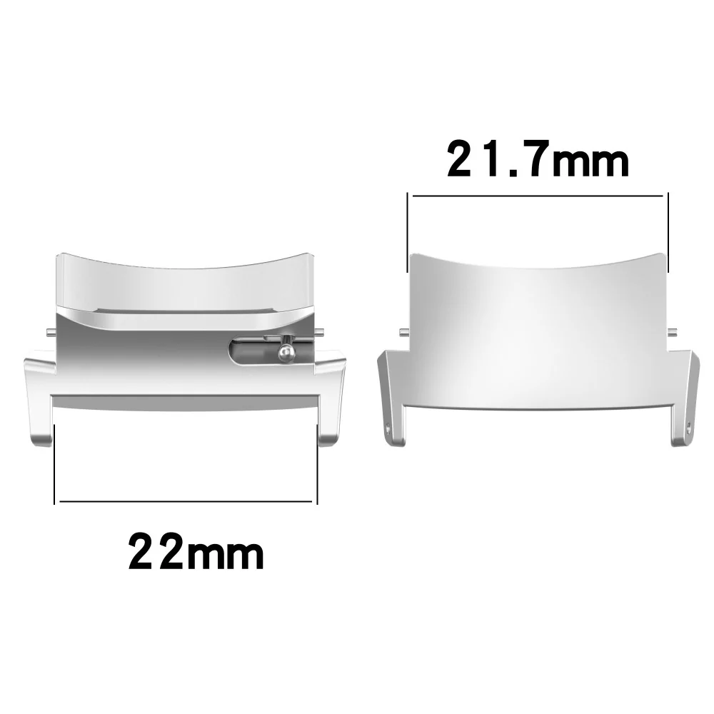1 Pair Oppo Watch X / Oneplus Watch 2 Wrist Band Adapter 22mm Watch Strap Steel Connector