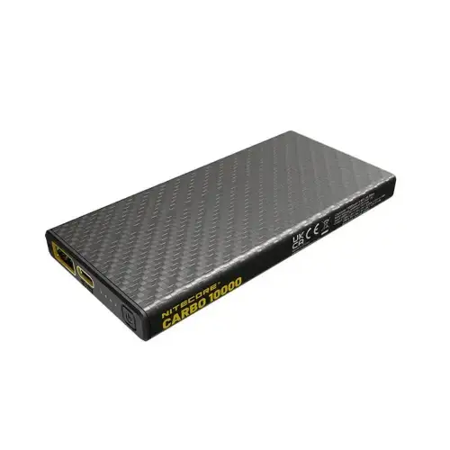 Nitecore CARBO 10000 Varavirtalähde - Kannettava akku - 10000mAh, 2xUSB