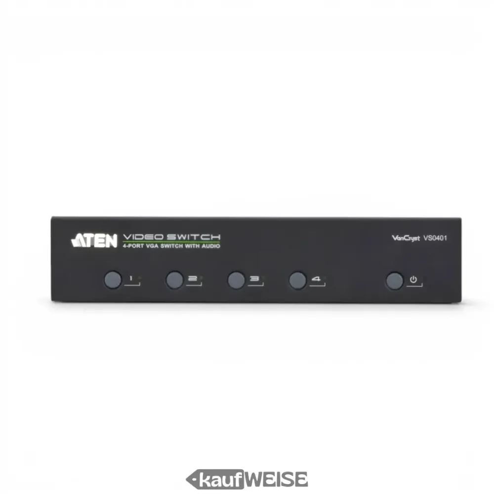 ATEN VS0401 4-porttinen VGA-jakaja äänellä ja RS-232:lla