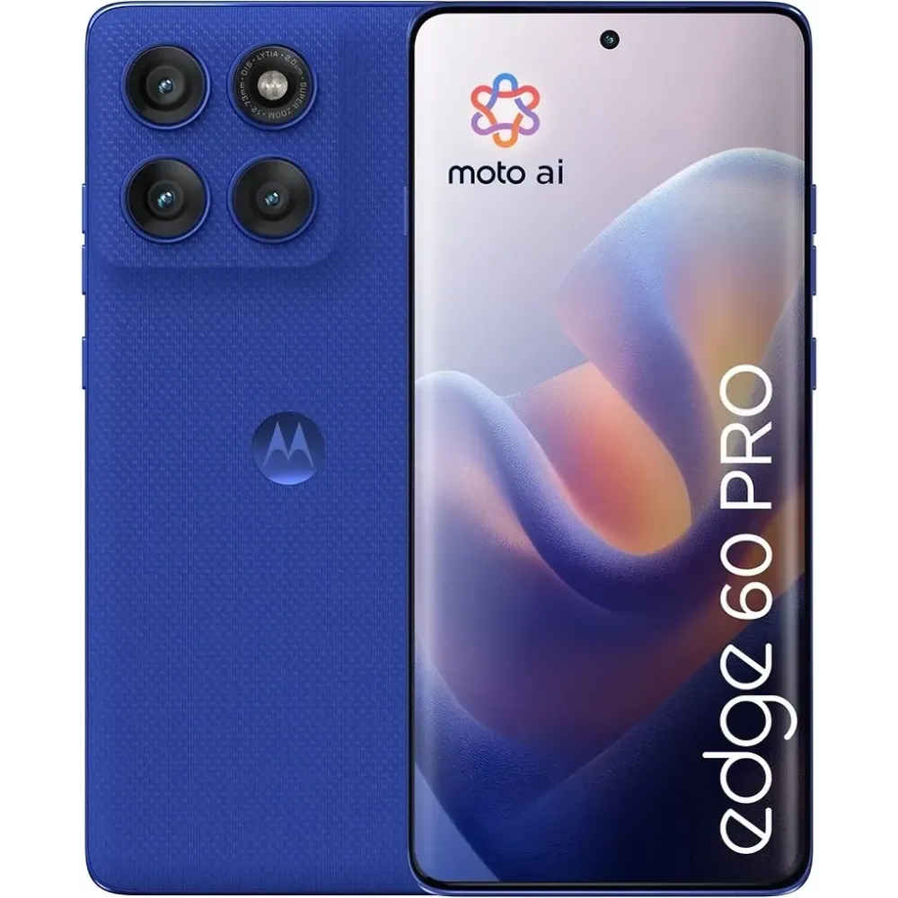Motorola Edge 60 Pro 5G puhelin, 512/12 Gt, Dazzling Blue