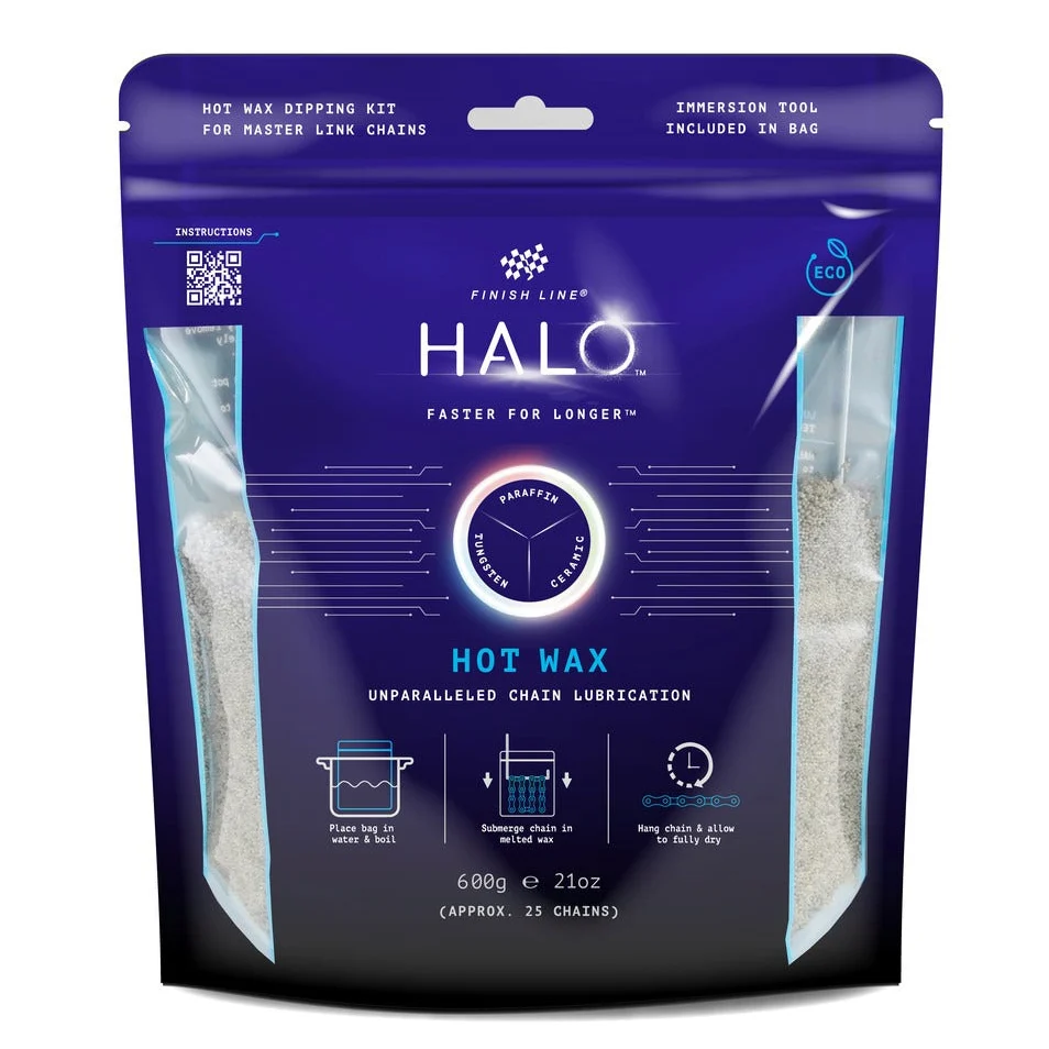HALO WAX FINISH LINE Ketjujen voiteluaine Kuumavaharakeet (600 g)