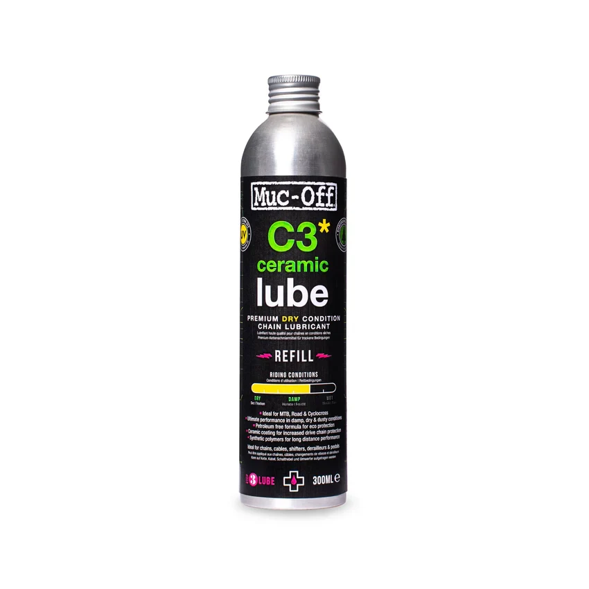 MUC-OFF C3 DRY CERAMIC LUBE Ketjun voiteluaine kuiviin olosuhteisiin (300 ml)