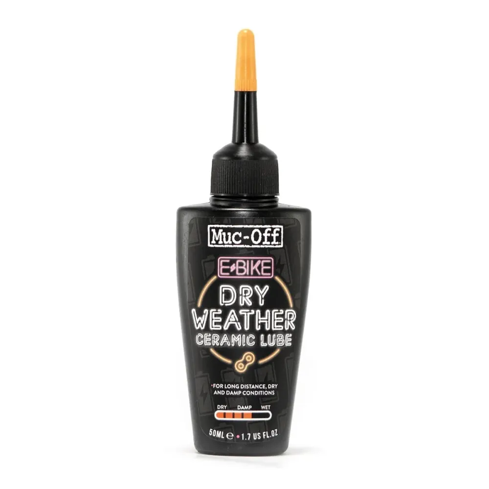 MUC-OFF E-BIKE DRY WEATHER Ketjun voiteluaine kuiviin olosuhteisiin (50 ml)