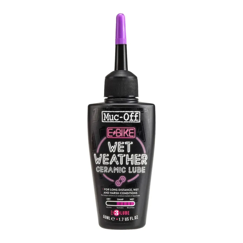 MUC-OFF E-BIKE WET WEATHER Märkäketjun voiteluaine (50 ml)