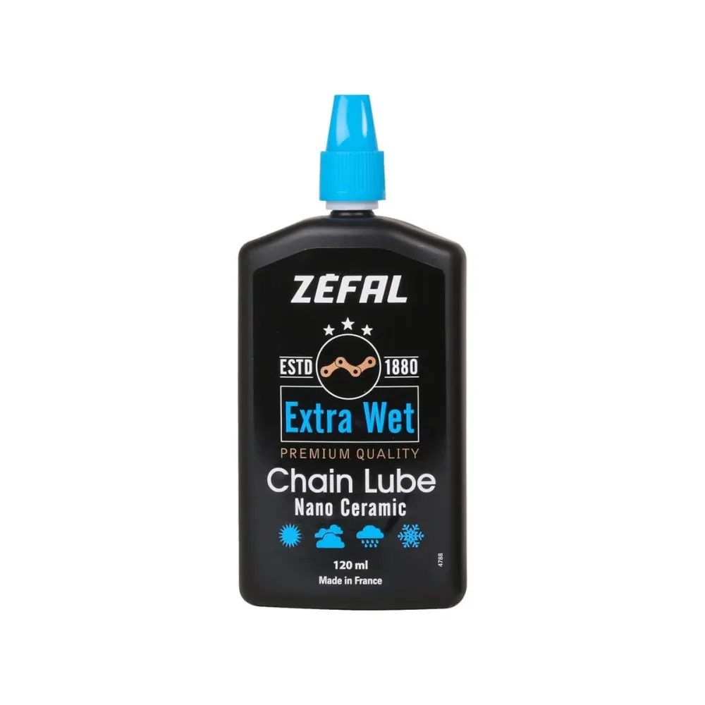 ZEFAL EXTRA WET LUBE Keraaminen ketjuvoiteluaine - Kaikki olosuhteet (120 ml)