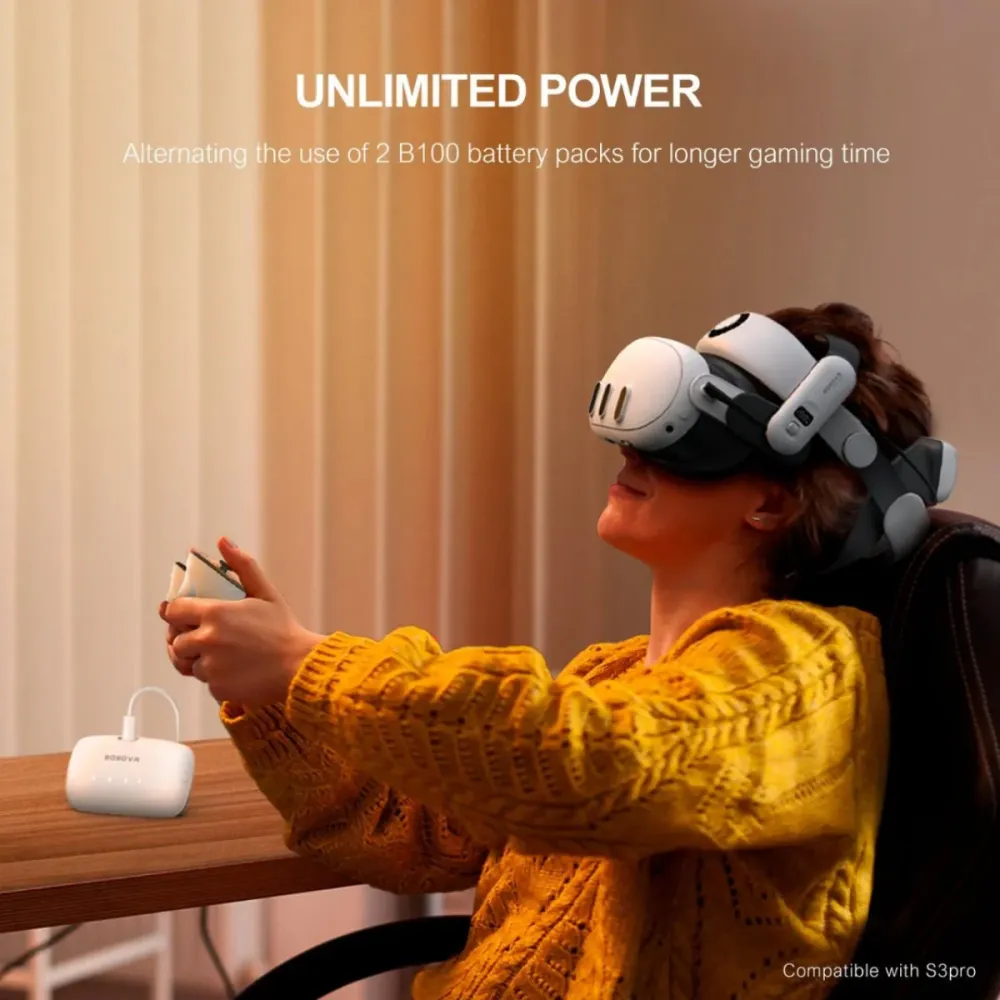 BOBOVR B100 akku BOBOVR S3 PRO | Meta Quest 3S Quest 3:een