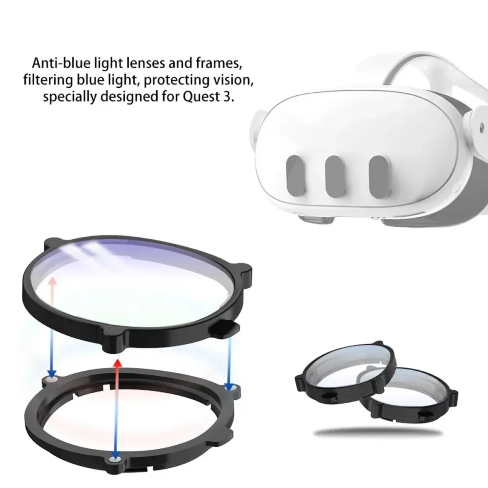 Magneettiset sinisen värin estävät linssit | Meta Quest 3:een