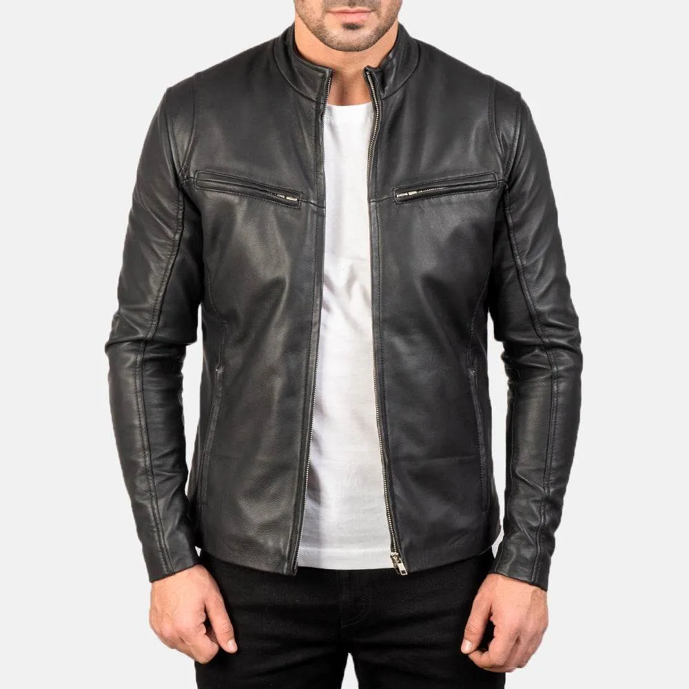 Smart Health Ionic musta nahkatakki S
