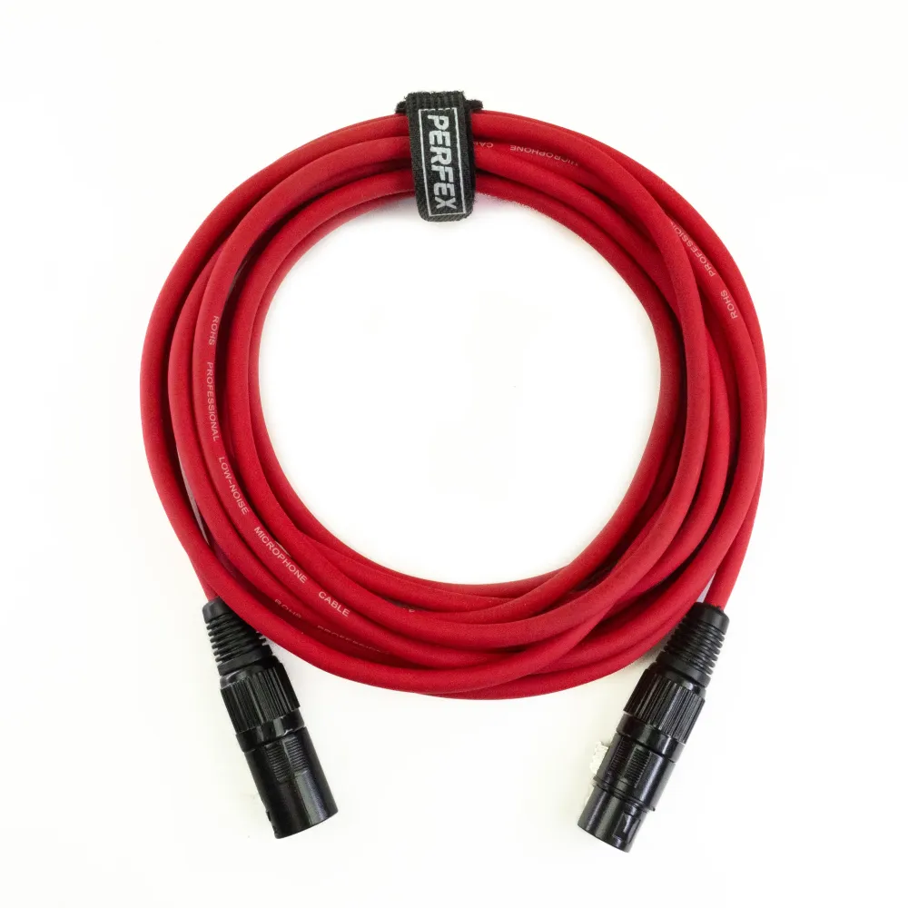 Perfex XLR Kabel (3m - Rød)